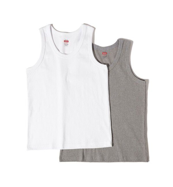 BEAMS PLUS「Healthknit &times; BEAMS PLUS / 別注 Heavy Weight Rib Tank Top」|Tシャツ・カットソー|OFF_WHITE/杢ｸﾞﾚｰ