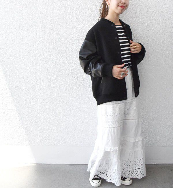 SHIPS any「【WEB限定】SHIPS any: バーシティ ジャケット 25AW」|ブルゾン・スタジャン|