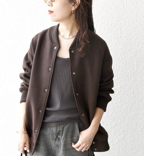 SHIPS any「【WEB限定】SHIPS any: バーシティ ジャケット 25AW」|ブルゾン・スタジャン|