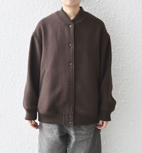 SHIPS any「【WEB限定】SHIPS any: バーシティ ジャケット 25AW」|ブルゾン・スタジャン|