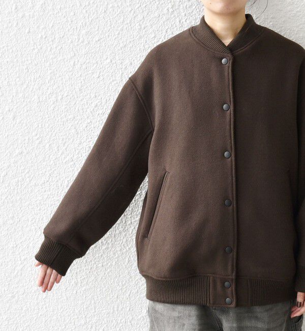 SHIPS any「【WEB限定】SHIPS any: バーシティ ジャケット 25AW」|ブルゾン・スタジャン|