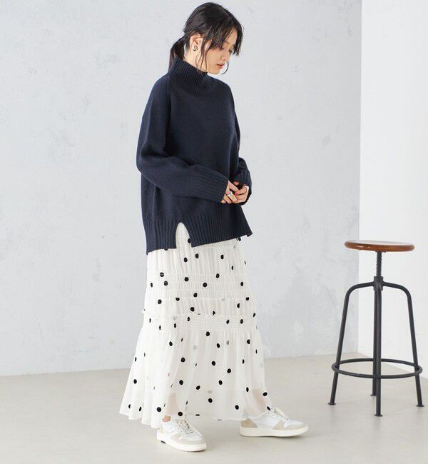 SHIPS for women「フロッキー ドット シャーリング スカート」|スカート|