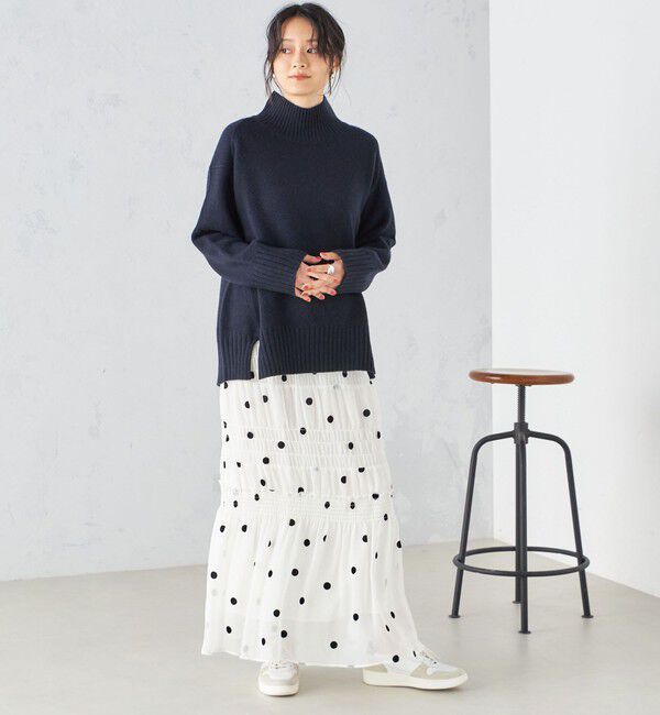 SHIPS for women「フロッキー ドット シャーリング スカート」|スカート|