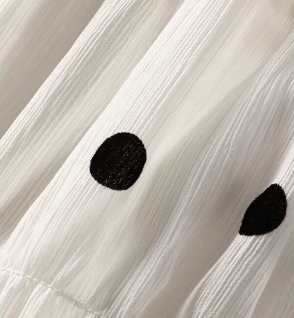 SHIPS for women「フロッキー ドット シャーリング スカート」|スカート|