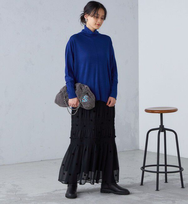 SHIPS for women「フロッキー ドット シャーリング スカート」|スカート|