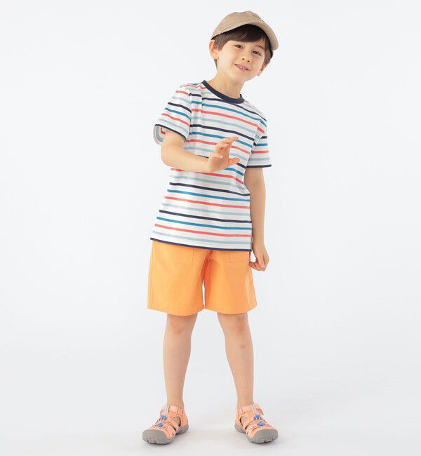 SHIPS KIDS「SHIPS KIDS:100～130cm / オーガニック コットン ボーダー TEE」|Tシャツ・カットソー|