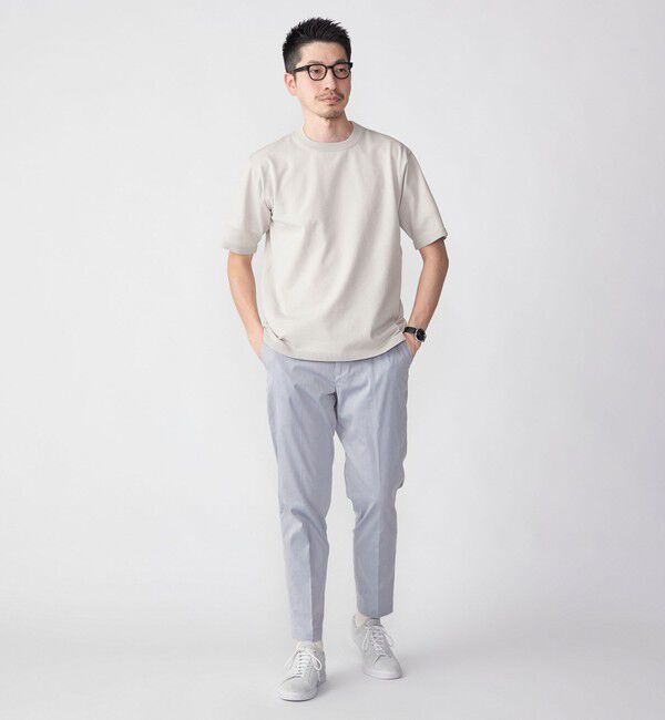 SHIPS「SHIPS:〈 洗濯機可能〉18ゲージ ポリエステル ライト リラックス ニット Tシャツ」|Tシャツ・カットソー|