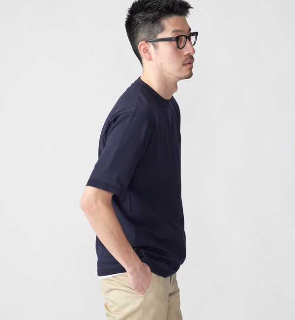 SHIPS「SHIPS:〈 洗濯機可能〉18ゲージ ポリエステル ライト リラックス ニット Tシャツ」|Tシャツ・カットソー|