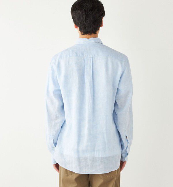 SHIPS Colors 「SHIPS Colors:〈洗濯機可能〉リネン セミワイドカラー シャツ」|シャツ・ブラウス|