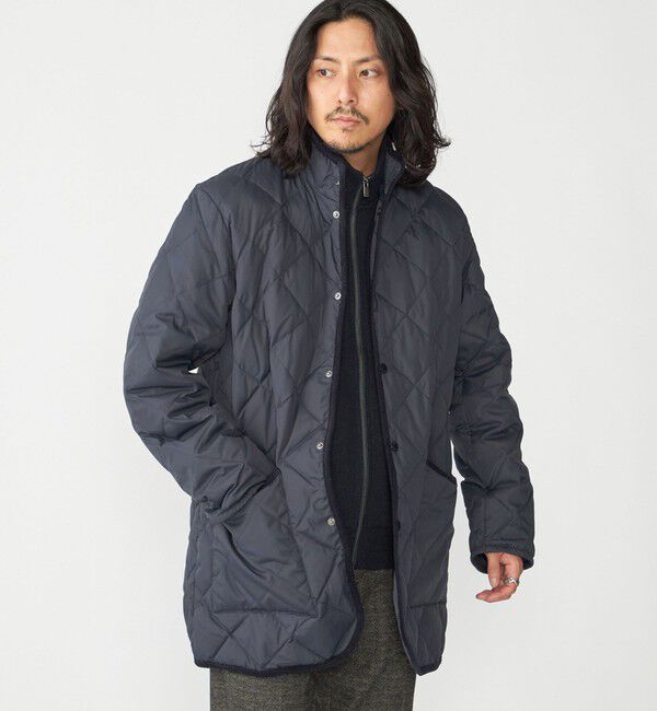 SHIPS「【WEB限定/SHIPS別注】TAION:〈手洗い可能〉ダウン キルティング スタンド ジャケット」|ダウン|ネイビー