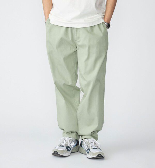 SHIPS「SHIPS: ピケ ウィークエンド イージー パンツ」|その他|ライトグリーン