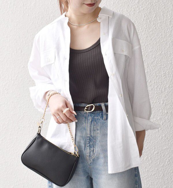 SHIPS any「SHIPS any:〈洗濯機可能〉リネン ミックス ワーク ポケット シャツ」|シャツ・ブラウス|