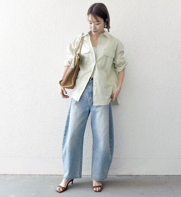 SHIPS any「SHIPS any:〈洗濯機可能〉リネン ミックス ワーク ポケット シャツ」|シャツ・ブラウス|