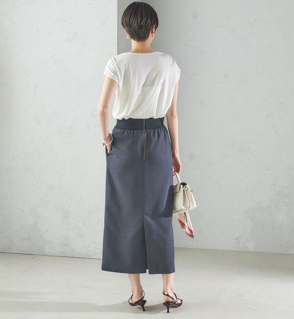 SHIPS for women「〈手洗い可能〉SORONA(R) ボートネック TEE」|Tシャツ・カットソー|