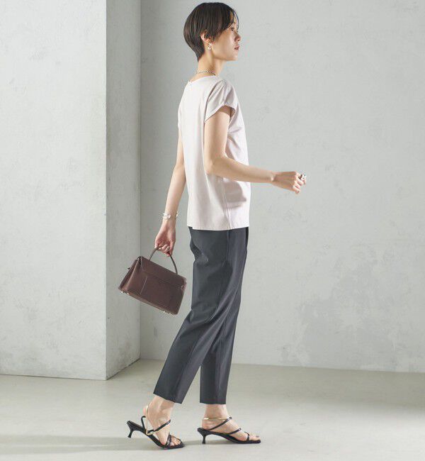 SHIPS for women「〈手洗い可能〉SORONA(R) ボートネック TEE」|Tシャツ・カットソー|