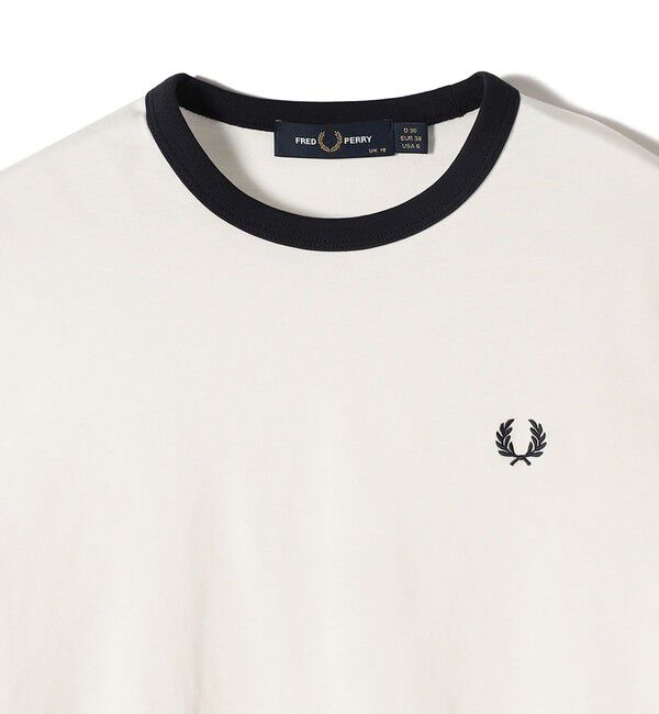 SHIPS for women「FRED PERRY:G9163 CROPPED RINGER TEE」|Tシャツ・カットソー|