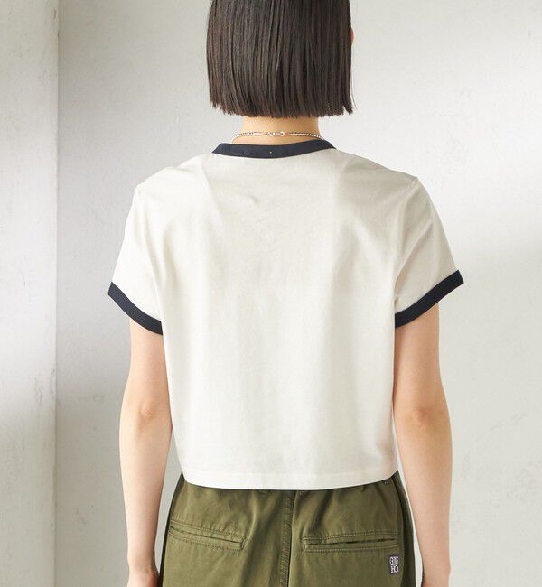 SHIPS for women「FRED PERRY:G9163 CROPPED RINGER TEE」|Tシャツ・カットソー|