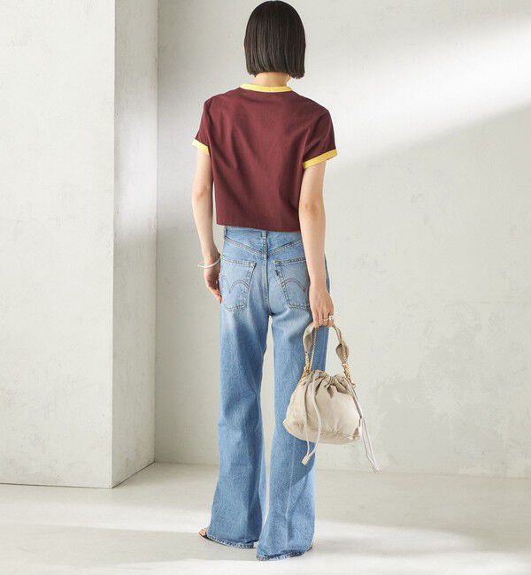 SHIPS for women「FRED PERRY:G9163 CROPPED RINGER TEE」|Tシャツ・カットソー|