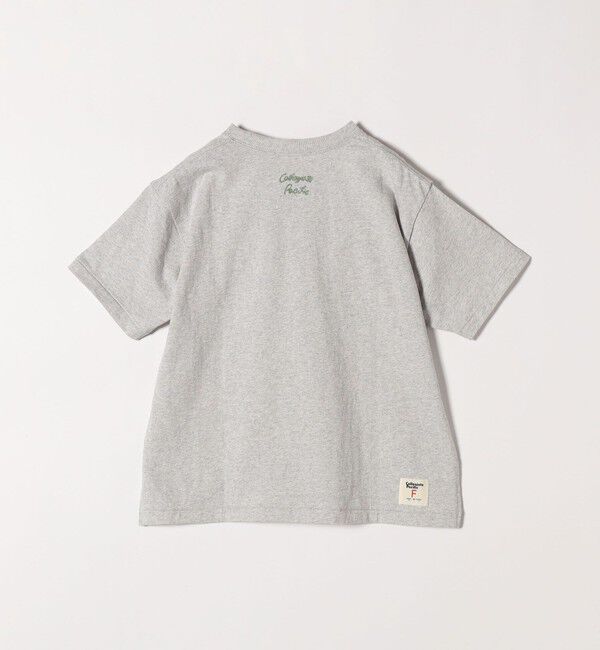 SHIPS any「【SHIPS any別注】Collegiate Pacific:〈洗濯機可能〉V ガゼット プリント & 刺繍 Tシャツ 25SS」|Tシャツ・カットソー|