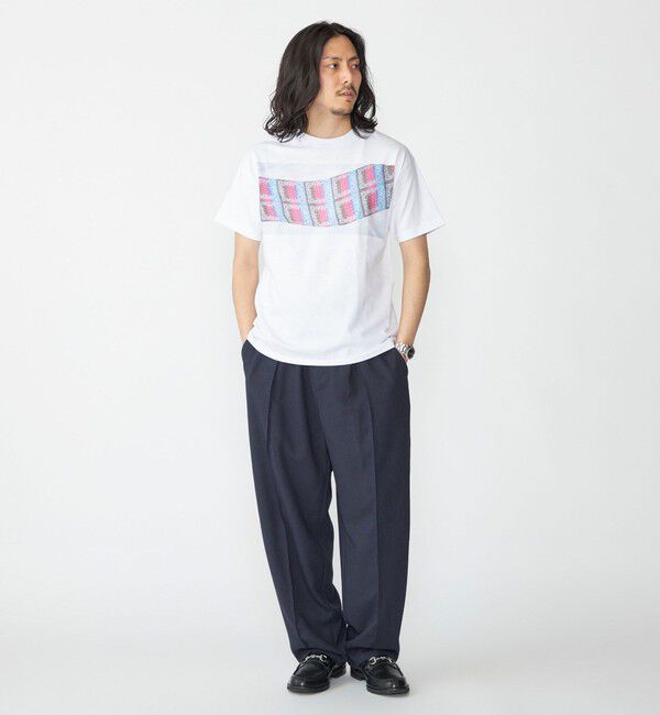 SHIPS「SHIPS: リネン ライク ワイド ピンタック スラックス」|スラックス|