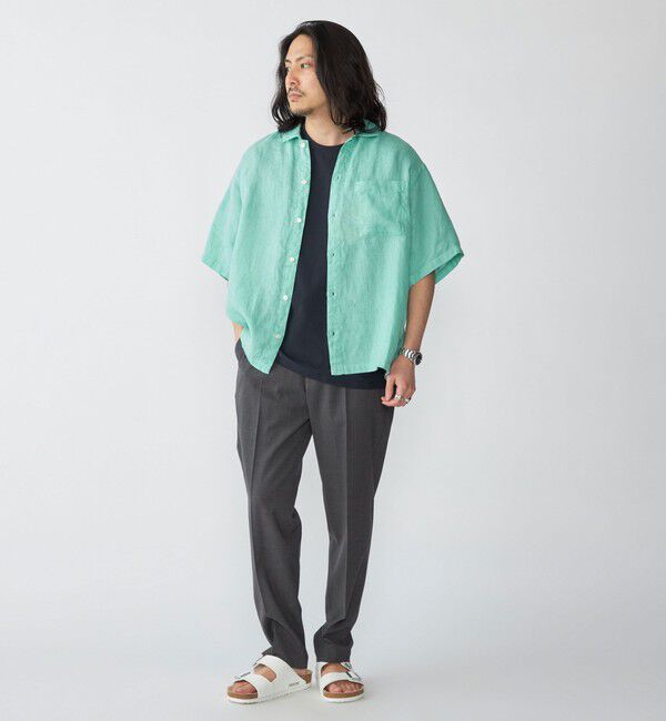 SHIPS「SHIPS: リネン パナマ ウィークエンド ショートスリーブ シャツ」|シャツ・ブラウス|