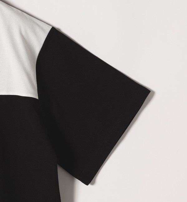 quaranciel「quaranciel:〈洗濯機可能〉カノコ スキッパー デザイン ワイド ポロシャツ」|Tシャツ・カットソー|