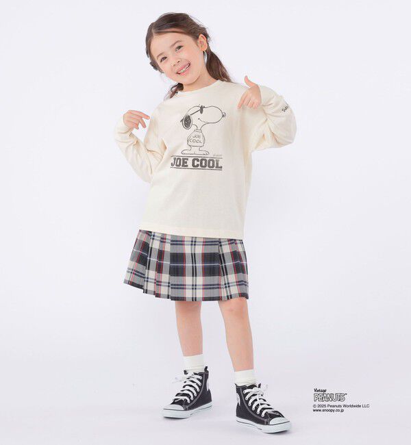 SHIPS KIDS「SHIPS KIDS:100～130cm / SNOOPY ロングスリーブ Tシャツ」|Tシャツ・カットソー|