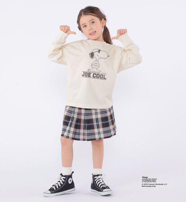 SHIPS KIDS「SHIPS KIDS:100～130cm / SNOOPY ロングスリーブ Tシャツ」|Tシャツ・カットソー|