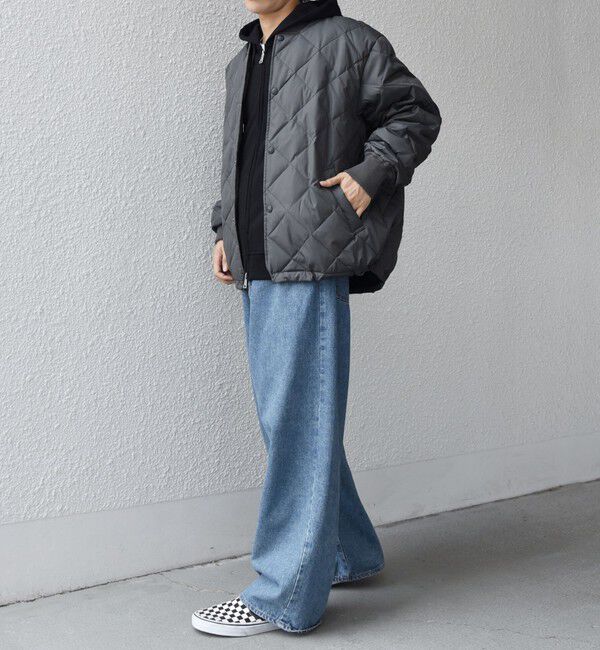 SHIPS any「【SHIPS any別注】TAION:〈手洗い可能〉ダイヤキルト スピンドル ダウン ブルゾン 25AW◇」|ブルゾン・スタジャン|