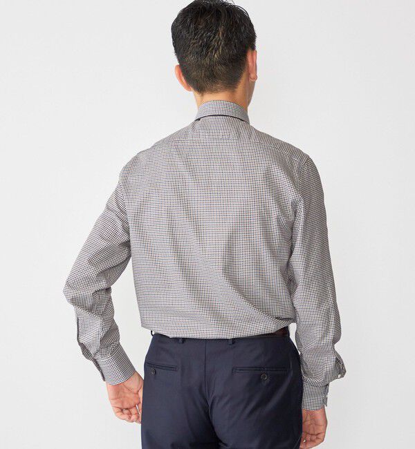 SHIPS「GUY ROVER: ギンガムチェック ワイドカラー シャツ」|シャツ・ブラウス|