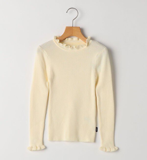 SHIPS KIDS「SHIPS KIDS:100～120cm /〈手洗い可能〉フリル リブ ニット」|Tシャツ・カットソー|