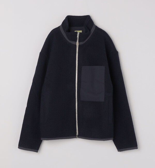 SHIPS「DE BONNE FACTURE: SHERPA JACKET」|ブルゾン・スタジャン|ネイビー