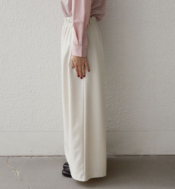 SHIPS Colors 「SHIPS Colors:〈手洗い可能〉ポリエステル/リネン スラブ ワイド パンツ◇」|その他|