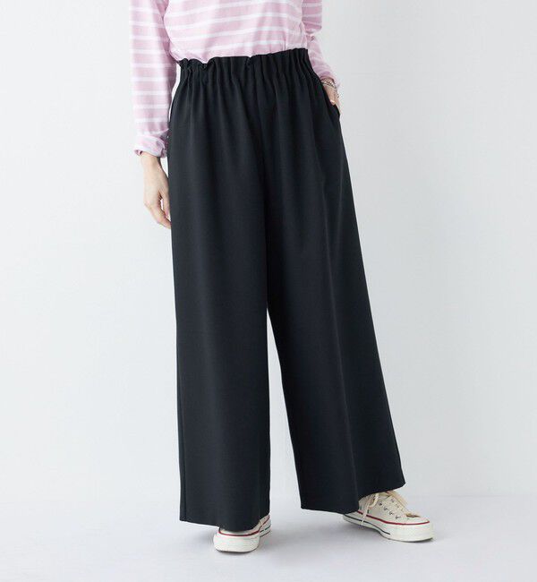 SHIPS Colors 「SHIPS Colors:〈手洗い可能〉ポリエステル/リネン スラブ ワイド パンツ◇」|その他|