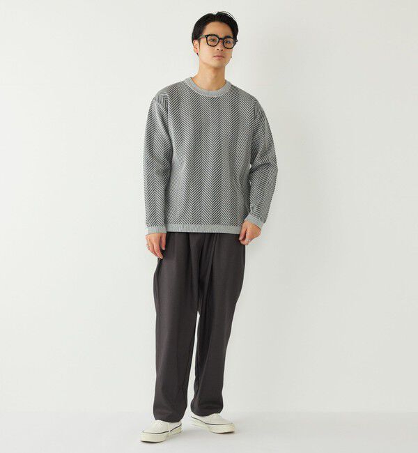 SHIPS Colors 「SHIPS Colors:〈洗濯機可能〉ヘリンボーン柄 ニット◇」|ニット・セーター|