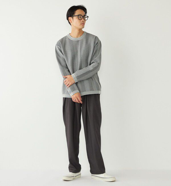 SHIPS Colors 「SHIPS Colors:〈洗濯機可能〉ヘリンボーン柄 ニット◇」|ニット・セーター|