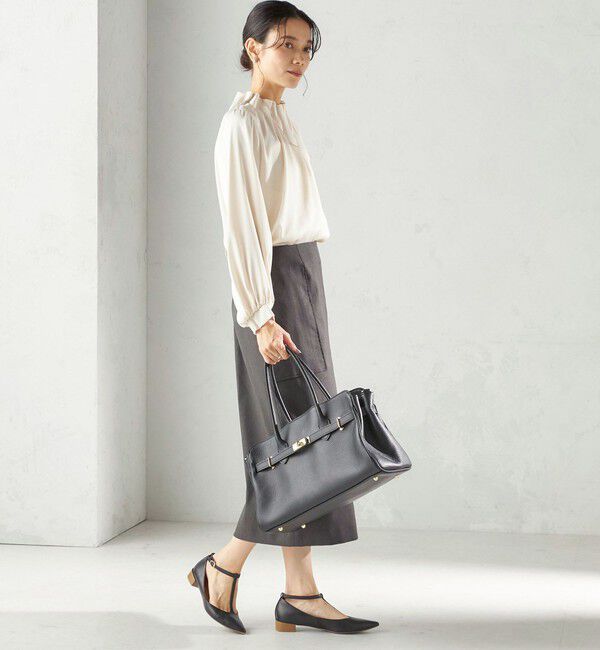 SHIPS for women「〈UVカット・吸水速乾・手洗い可能〉綿麻混 オックス ポケット タイト スカート」|スカート|