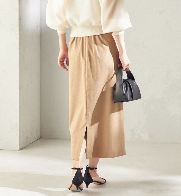 SHIPS for women「〈UVカット・吸水速乾・手洗い可能〉綿麻混 オックス ポケット タイト スカート」|スカート|