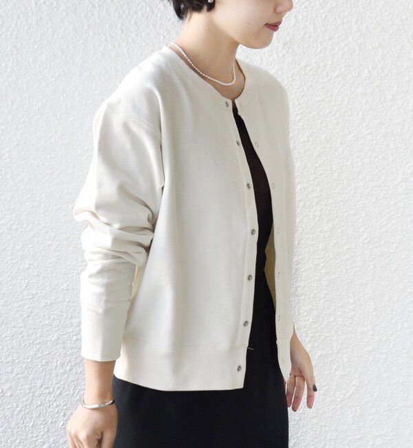 SHIPS for women「【SHIPS別注】TENNESSEE:〈洗濯機可能〉スナップ 釦 スウェット カーディガン」|カーディガン|