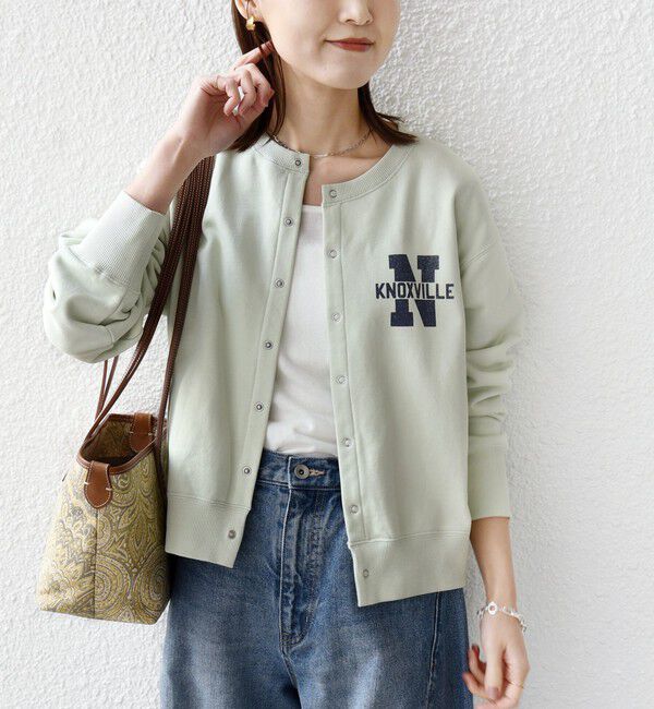 SHIPS for women「【SHIPS別注】TENNESSEE:〈洗濯機可能〉スナップ 釦 スウェット カーディガン」|カーディガン|