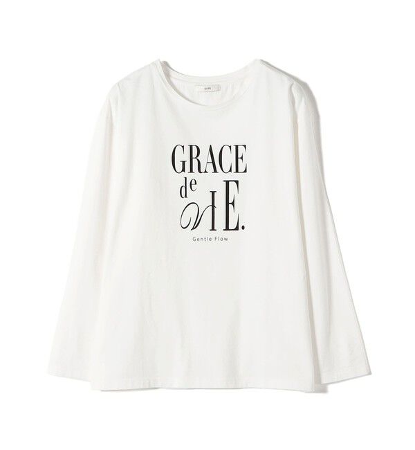 SHIPS for women「ロング スリーブ プリント TEE」|Tシャツ・カットソー|