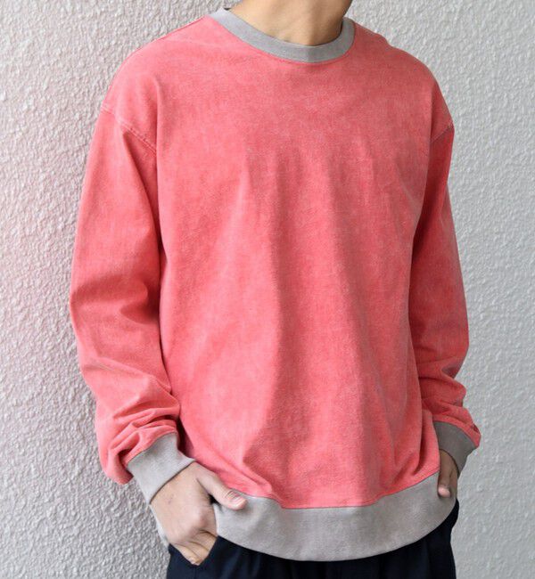 SHIPS any「【SHIPS any別注】ONEITA: ケミカルウォッシュ リラックス リンガー Tシャツ(ロンT)◇」|Tシャツ・カットソー|