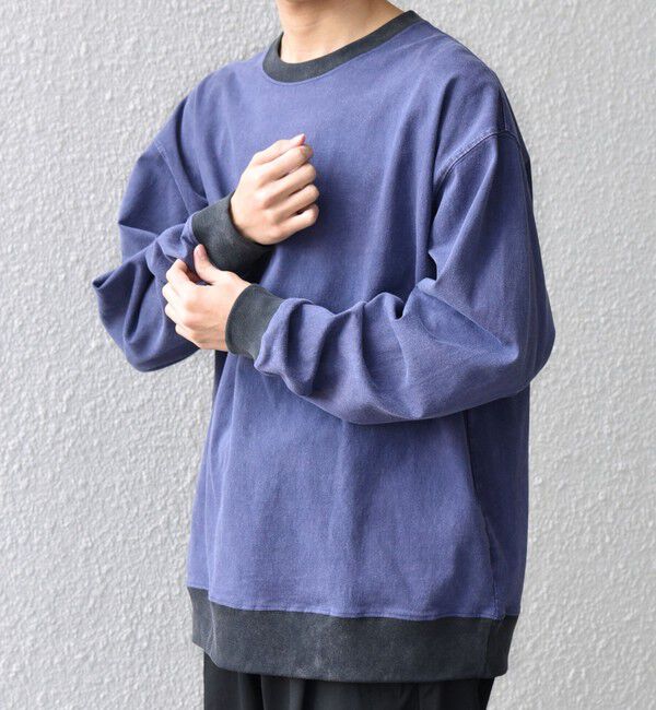 SHIPS any「【SHIPS any別注】ONEITA: ケミカルウォッシュ リラックス リンガー Tシャツ(ロンT)◇」|Tシャツ・カットソー|