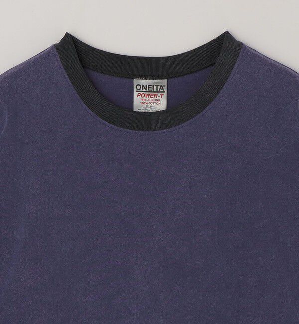 SHIPS any「【SHIPS any別注】ONEITA: ケミカルウォッシュ リラックス リンガー Tシャツ(ロンT)◇」|Tシャツ・カットソー|