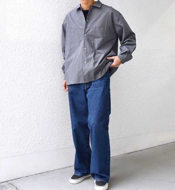 SHIPS any「SHIPS any:〈洗濯機可能〉マイクロ チェック リング スナップボタン コーチ シャツ◇」|シャツ・ブラウス|