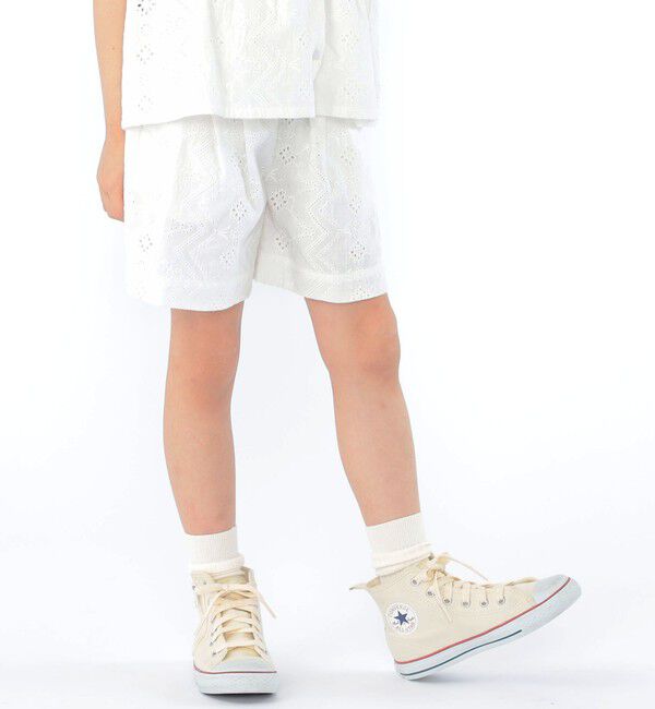 SHIPS KIDS「SHIPS KIDS:100～130cm / レース エンブロイダリー ショート パンツ」|その他|