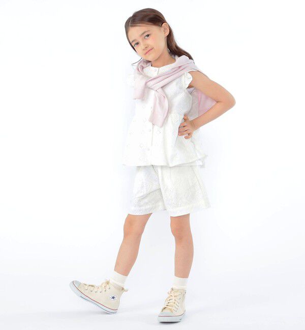 SHIPS KIDS「SHIPS KIDS:100～130cm / レース エンブロイダリー ショート パンツ」|その他|