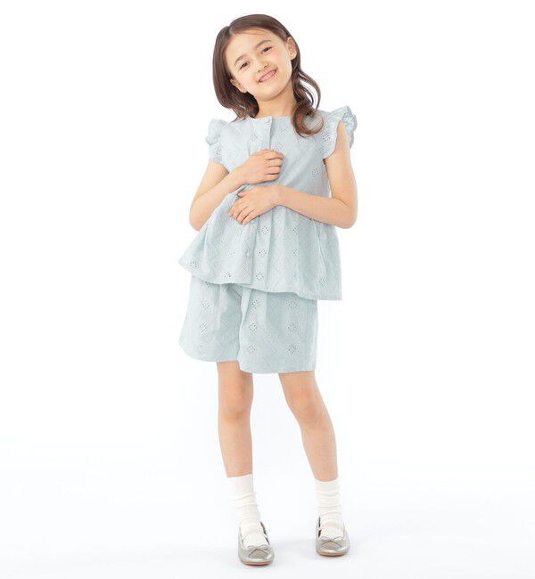 SHIPS KIDS「SHIPS KIDS:100～130cm / レース エンブロイダリー ショート パンツ」|その他|