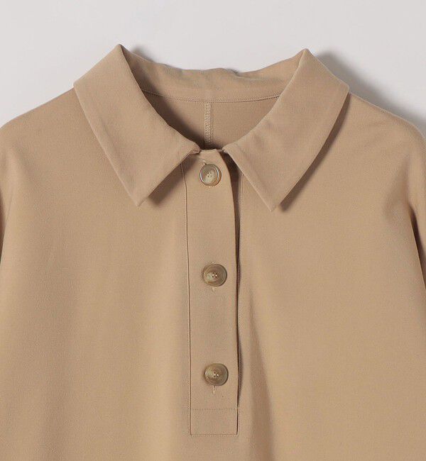 quaranciel「《追加予約》quaranciel:〈洗濯機可能〉ライト ポンチ ドロスト ポロ プルオーバー」|スウェット・ジャージ|