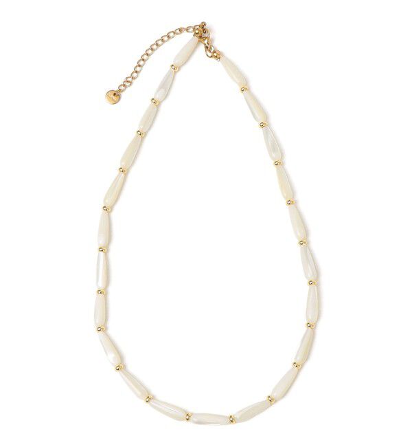 SHIPS Colors 「SHIPS Colors:オーバル シェル ネックレス◇」|ネックレス|ホワイト